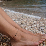 TOBILLERA ACERO INOXIDABLE PIEDRAS