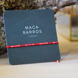 PULSERA TRINIDAD ROJOS PLATA