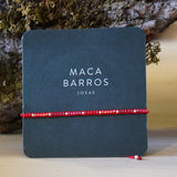 PULSERA TRINIDAD ROJOS PLATA