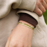 PACK PULSERAS TELAR TRINIDAD VERDE DORADO TEEN