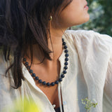 COLLAR ÁGATA AZUL MATE