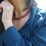 COLLAR ÁGATA BURDEO