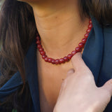 COLLAR ÁGATA BURDEO