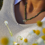 COLLAR PIEDRAS ÁGATA LIBELULA