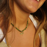 COLLAR PIEDRAS ÁGATA LIBELULA