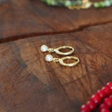 AROS ARGOLLA MINI PERLA ENCHAPE ORO