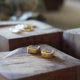 AROS ARGOLLAS CUADRADA ENCHAPE ORO