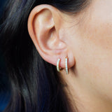 ARGOLLAS MINI CIRCONES ENCHAPE ORO