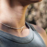 COLLAR AJUSTABLE BLANCO GOLD FILLED TEEN