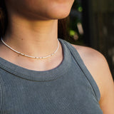 COLLAR AJUSTABLE BLANCO GOLD FILLED TEEN