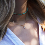 COLLAR MINI AGUA MARINA