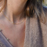 COLLAR CORAZONES ENCHAPE ORO