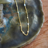 COLLAR CORAZONES ENCHAPE ORO