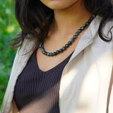 COLLAR LARVIKITA FACETADA