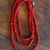 COLLAR SEMILLAS MINI ROJO