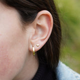 AROS CORAZÓN MINI ENCHAPE ORO TEEN