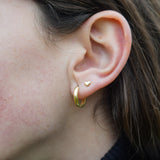 AROS CORAZÓN MINI ENCHAPE ORO TEEN