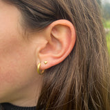 AROS CORAZÓN MINI ENCHAPE ORO TEEN