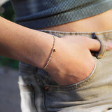 PULSERA CRUZ NUDOS GOLD FILLED TEEN