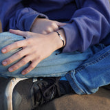 PULSERA CRUZ NIÑO PLATA