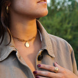 COLLAR HILO TRIPLE VIRGEN GUADALUPE ENCHAPE ORO