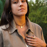 COLLAR HILO TRIPLE VIRGEN GUADALUPE ENCHAPE ORO