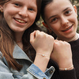 PACK PULSERAS UNIDAS POR SIEMPRE  CORAZON NACAR GOLDFILLED TEEN