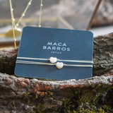 PACK PULSERAS UNIDAS POR SIEMPRE  CORAZON NACAR GOLDFILLED TEEN