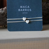 PACK PULSERAS UNIDAS POR SIEMPRE  CORAZON NACAR GOLDFILLED TEEN