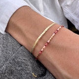 PACK PULSERAS LU AMANDA ROSA GOLD FILLED