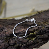 PULSERA MOSTACILLA TEXTURA ENCHAPE PLATA