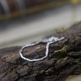 PULSERA MOSTACILLA TEXTURA ENCHAPE PLATA