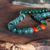 COLLAR MULTIPIEDRAS VERDES