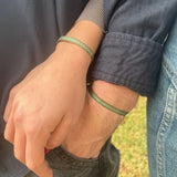 PACK PULSERAS TELAR VERDES PAREJA