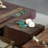 AROS PIEDRAS VERDES BASE CUADRADA