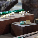 AROS PIEDRAS VERDES BASE CUADRADA