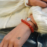 PULSERA PIEDRA ÁGATA NARANJO