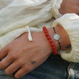 PULSERA PIEDRA ÁGATA NARANJO