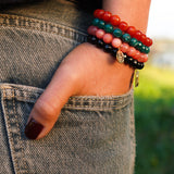 PULSERA PIEDRA ÁGATA NARANJO