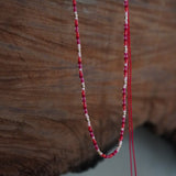 COLLAR COLORES ROJO PLATA TEEN