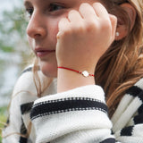 PULSERA SAN BENITO HORIZONTAL PLATA NIÑA