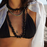 COLLAR SEMILLAS GRANDES NEGRO