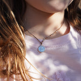 COLLAR TEJIDO ESCAPULARIO PLATA NIÑA