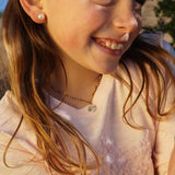 COLLAR TEJIDO ESCAPULARIO PLATA NIÑA