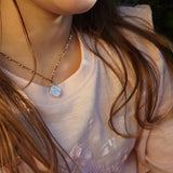 COLLAR TEJIDO ESCAPULARIO PLATA NIÑA