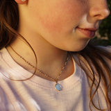 COLLAR TEJIDO ESCAPULARIO PLATA NIÑA