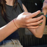 PULSERA TRI ROJA GOLD FILLED TEEN