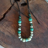 COLLAR PIEDRAS TURQUESA CELESTE