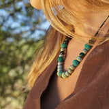 COLLAR PIEDRAS TURQUESA CELESTE