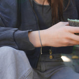 PULSERA TELAR MINI MORADO VERDE TEEN